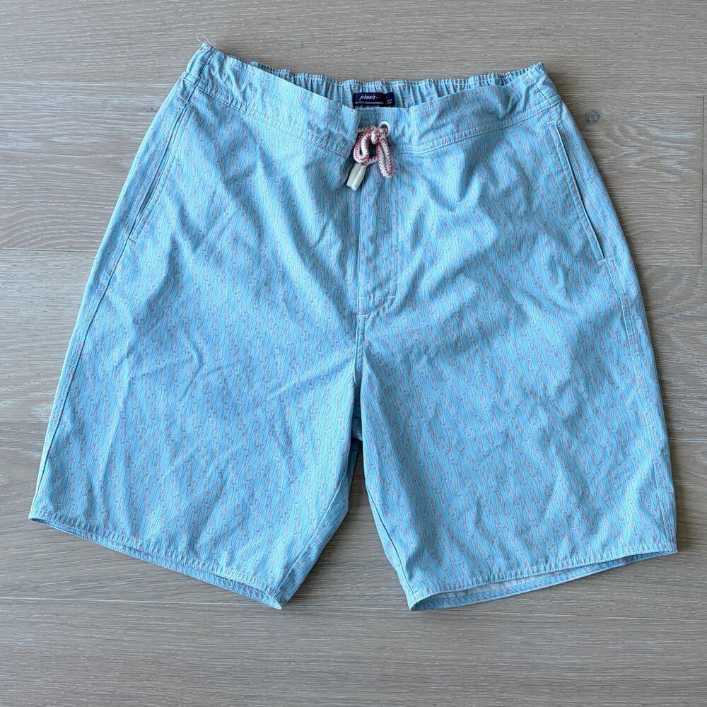JOHNNIE-O Men's Clearwater Half Elastic Surf Swim Shorts Large